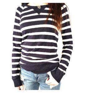 J Crew Navy striped Long Sleeve